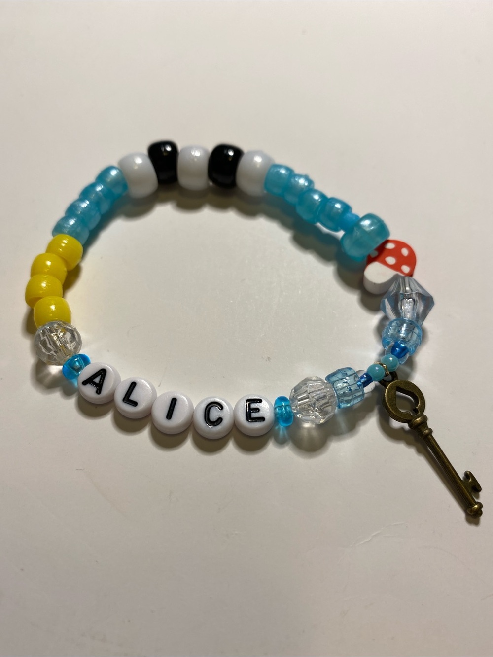 Disney Alice in Wonderland Kandi Bracelet